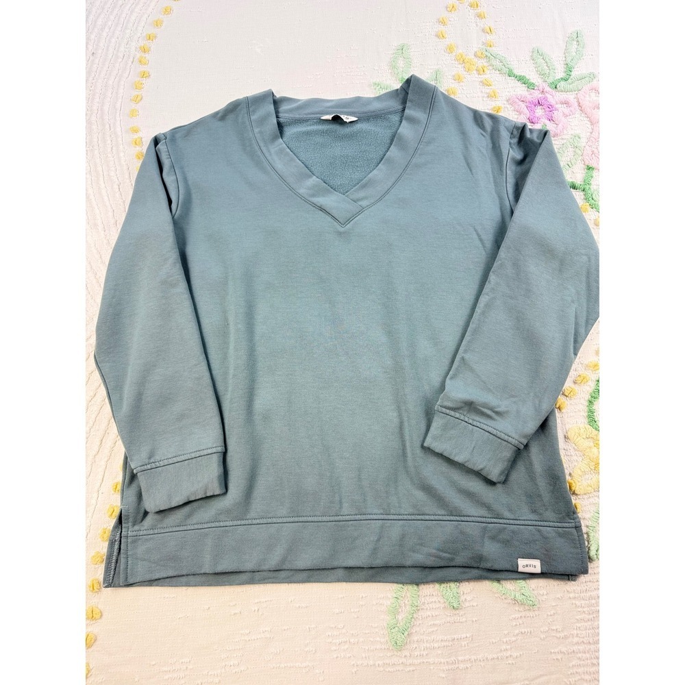 Orvis Classic Collection V Neck Pullover Sweatshirt Comfy‎ Lounge Casual xl